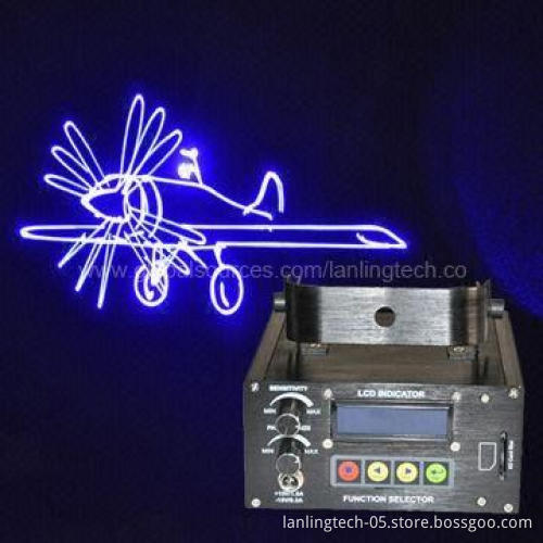 500mW Blue ILDA Laser Show for DJ Disco Lighting